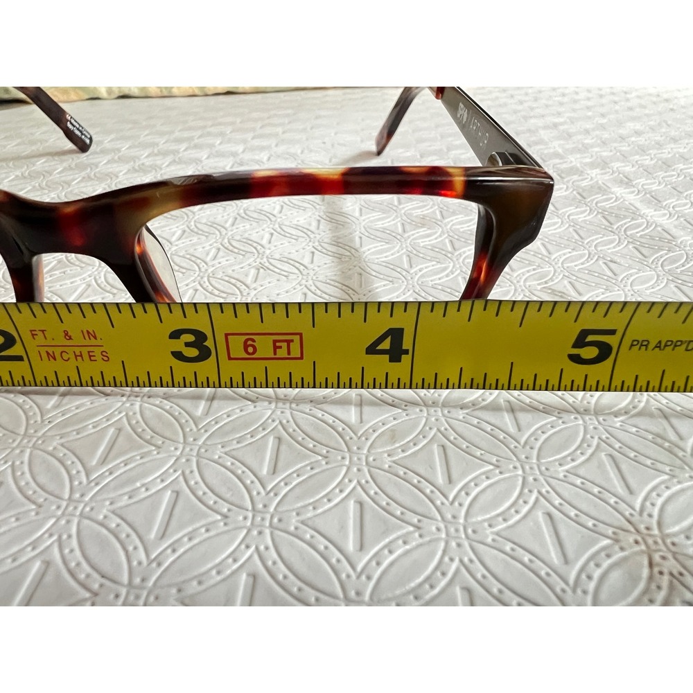 Spy Optic Arthur Dark Tortoise Rectangular Eyeglasses Frames 47-16-135 DKTR - Picture 6 of 8
